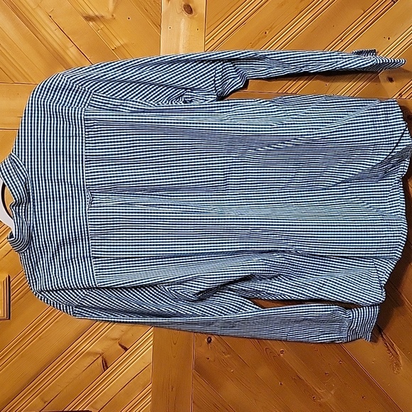 Men's Plaid Button Long Sleeved Dress Shirt - Picture 2 of 7